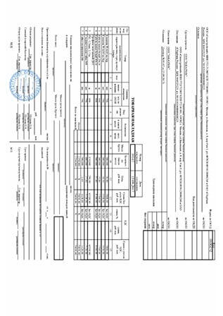 образец товарной накладной на стройматериалы